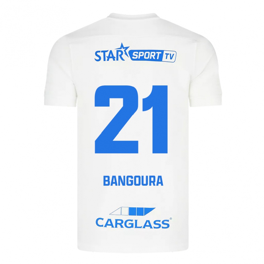 גברים כדורגל איברהימה סורי בנגורה #21 לבן כחול הרחק ג'רזי 2025/26