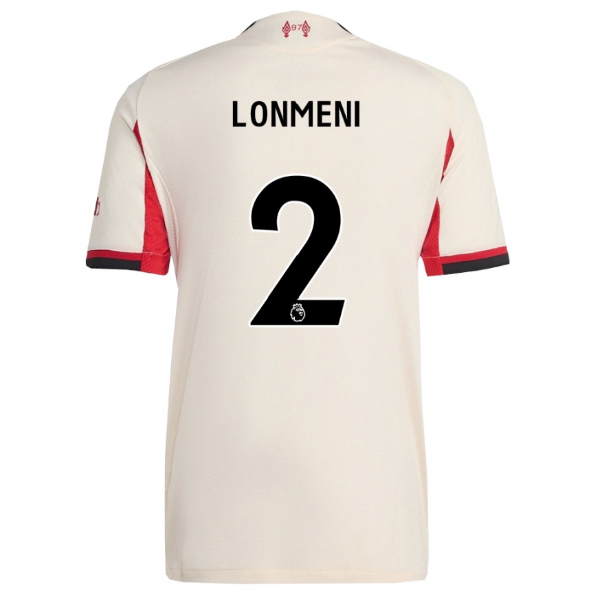 גברים כדורגל Scofield Lonmeni #2 לבן שחור הרחק ג'רזי 2025/26