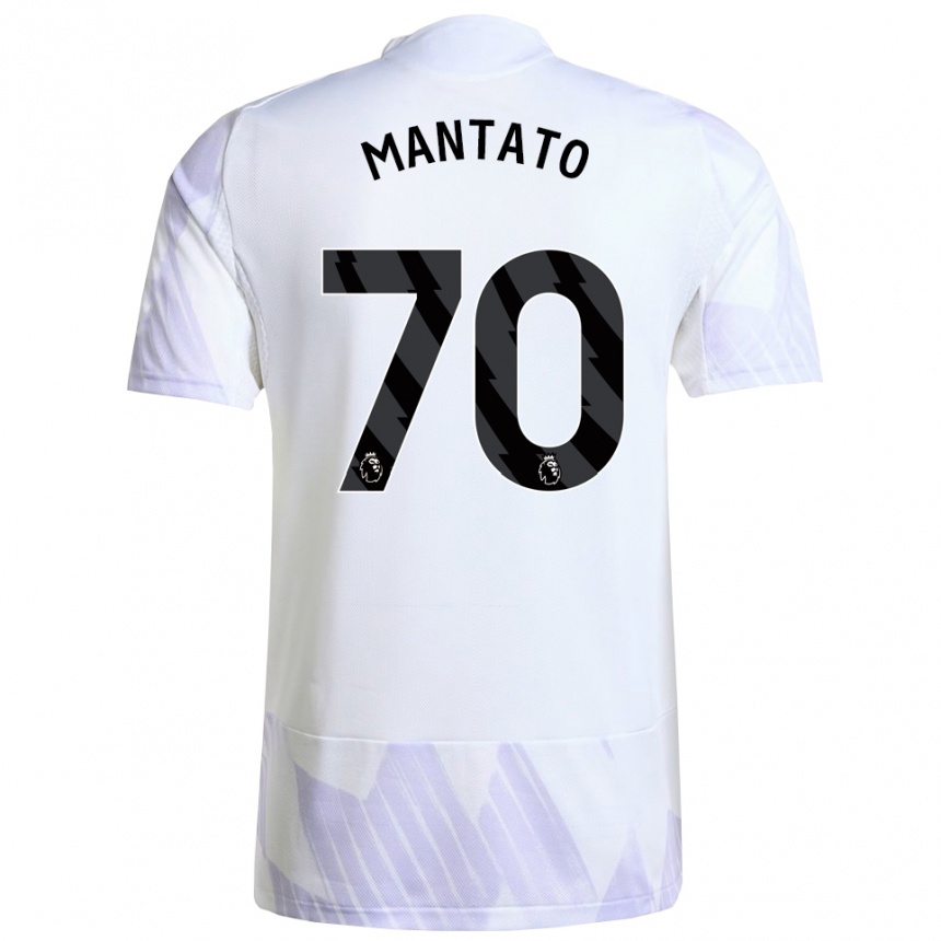 גברים כדורגל Bendito Mantato #70 לבן סגול סגול הרחק ג'רזי 2025/26