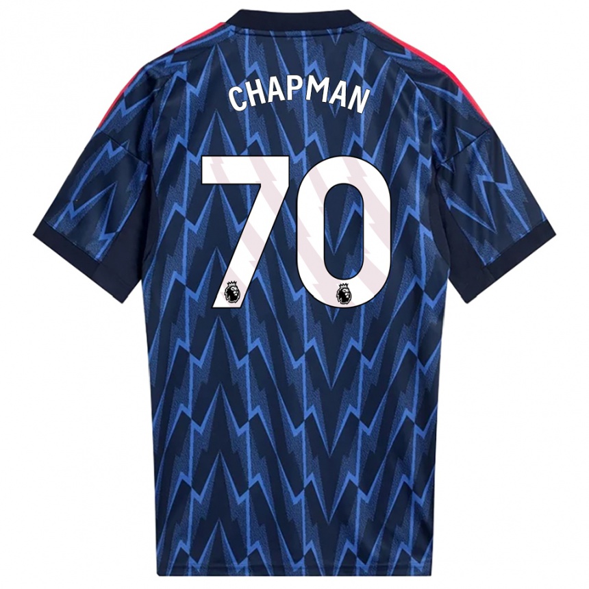 גברים כדורגל Samuel Chapman #70 נייבי אדום הרחק ג'רזי 2025/26