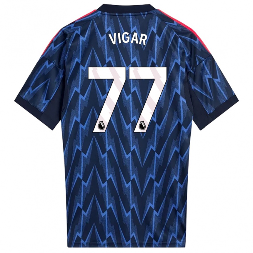 גברים כדורגל בילי ויגר #77 נייבי אדום הרחק ג'רזי 2025/26 גברים כדורגל בילי ויגר #77 נייבי אדום הרחק ג'רזי 2025/26