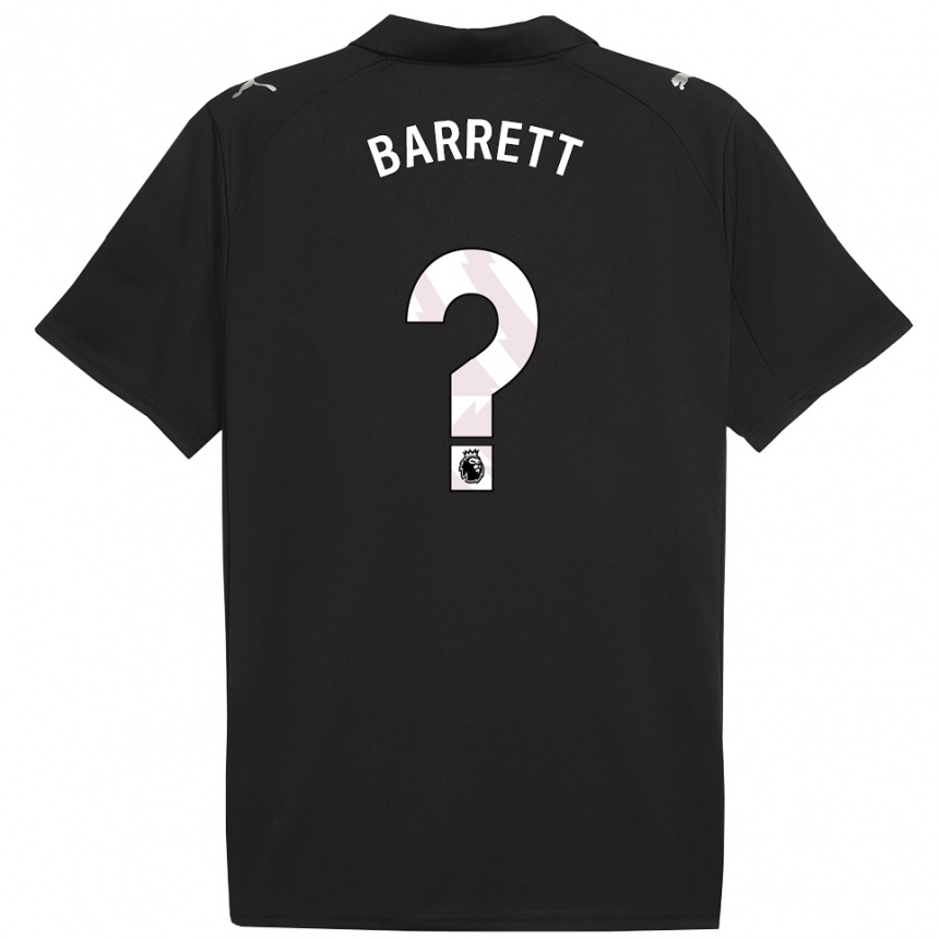 גברים כדורגל Marlow Barrett #0 שחור לבן הרחק ג'רזי 2025/26