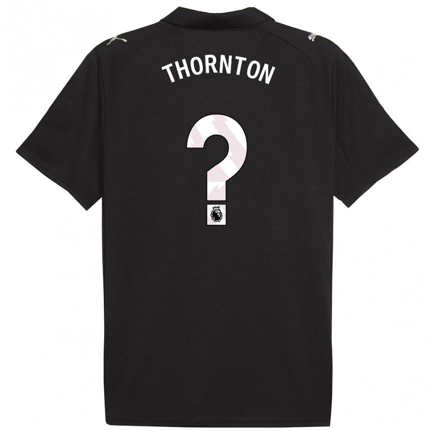 גברים כדורגל Archie Thornton #0 שחור לבן הרחק ג'רזי 2025/26