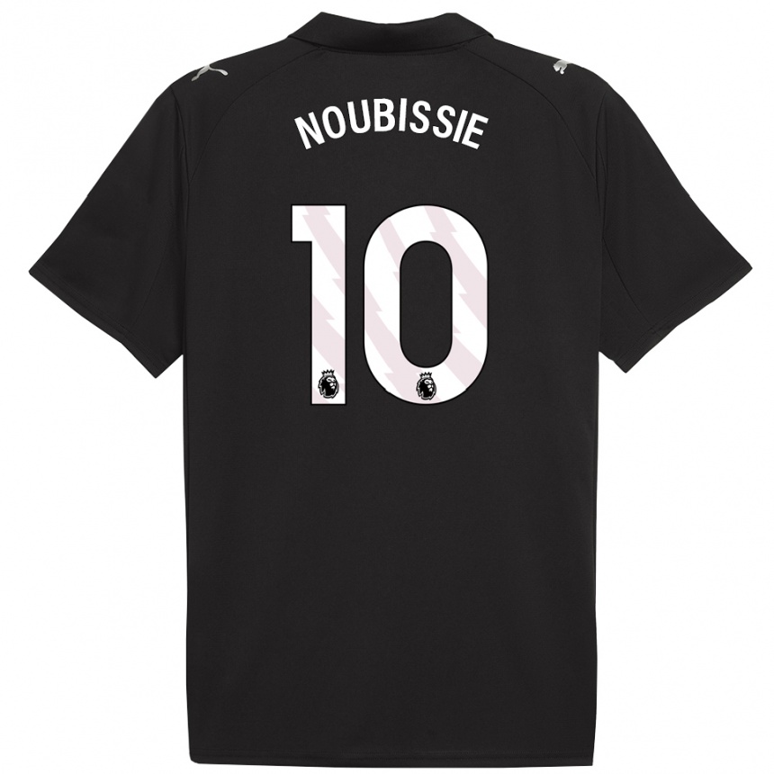 גברים כדורגל Tyrese Noubissie #10 שחור לבן הרחק ג'רזי 2025/26