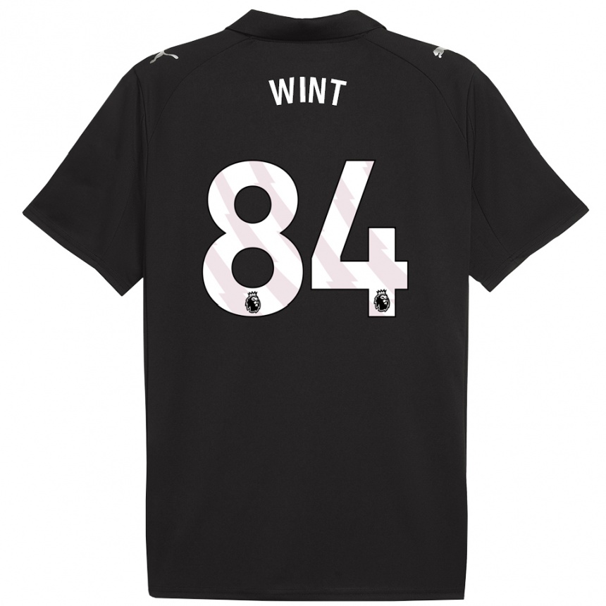 גברים כדורגל ג'ק תומאס צ'ארלס וינט #84 שחור לבן הרחק ג'רזי 2025/26