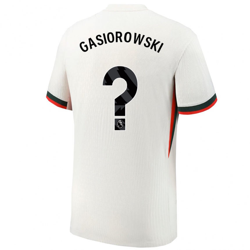 גברים כדורגל Marko Gasiorowski #0 לבן ירוק הרחק ג'רזי 2025/26