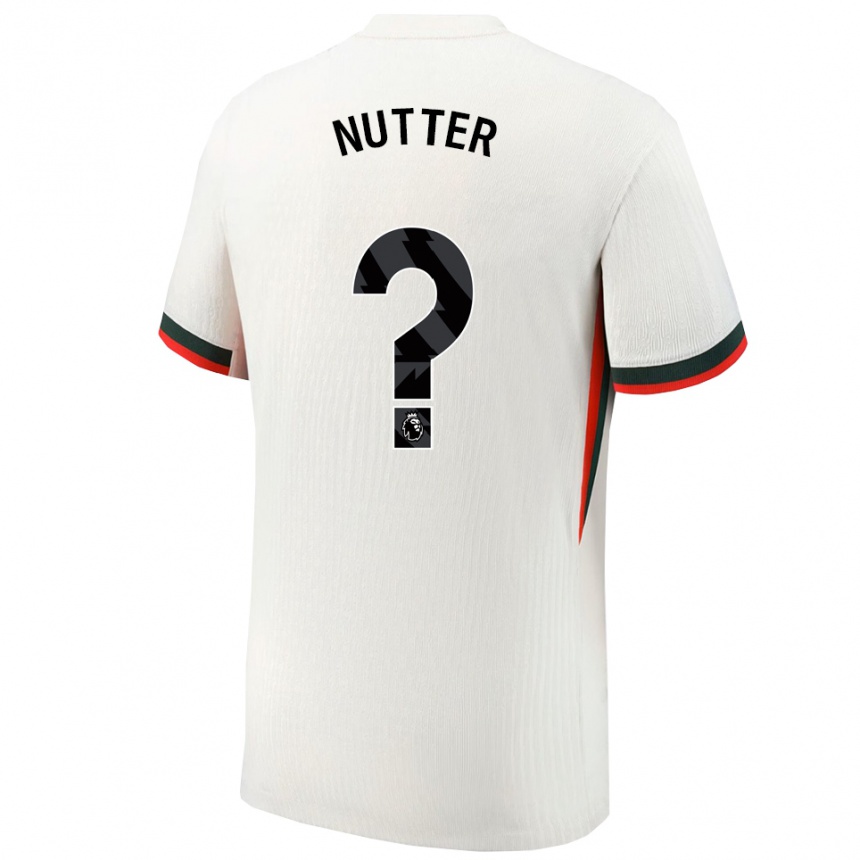 גברים כדורגל Walter Nutter #0 לבן ירוק הרחק ג'רזי 2025/26