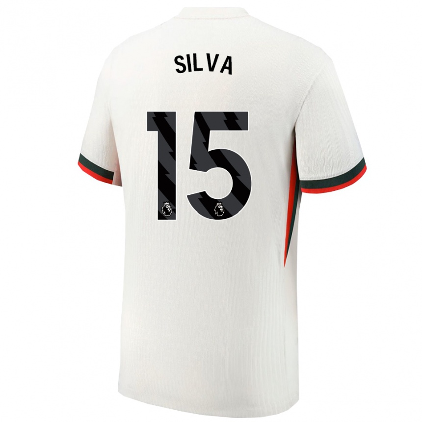 גברים כדורגל Isaac Silva #15 לבן ירוק הרחק ג'רזי 2025/26