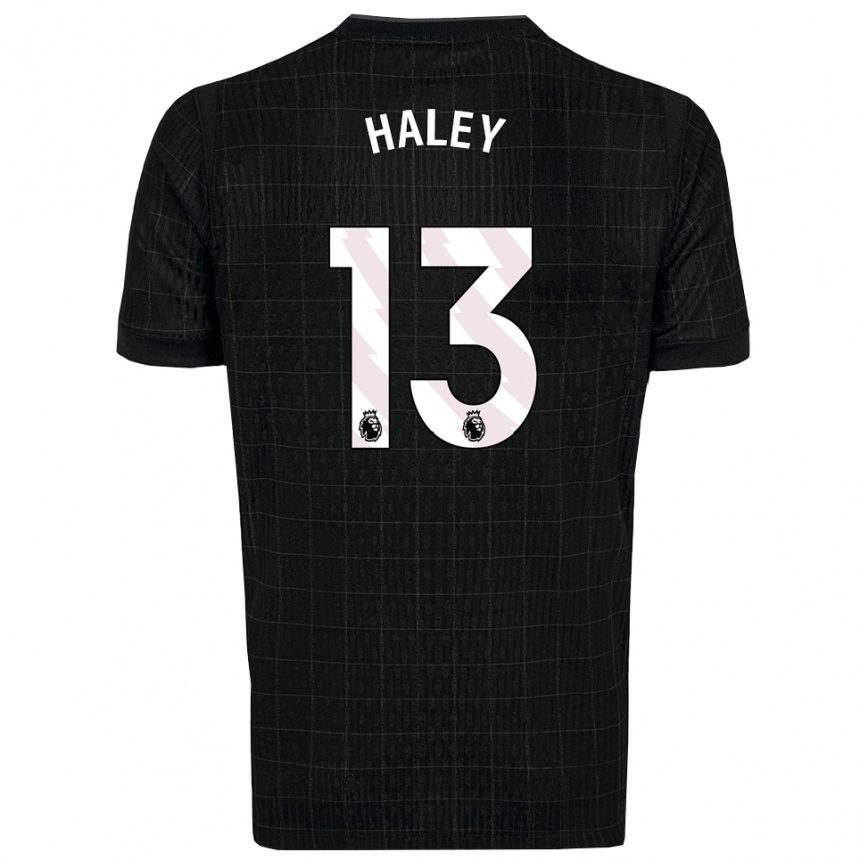 גברים כדורגל Micah Haley #13 שחור אפור הרחק ג'רזי 2025/26