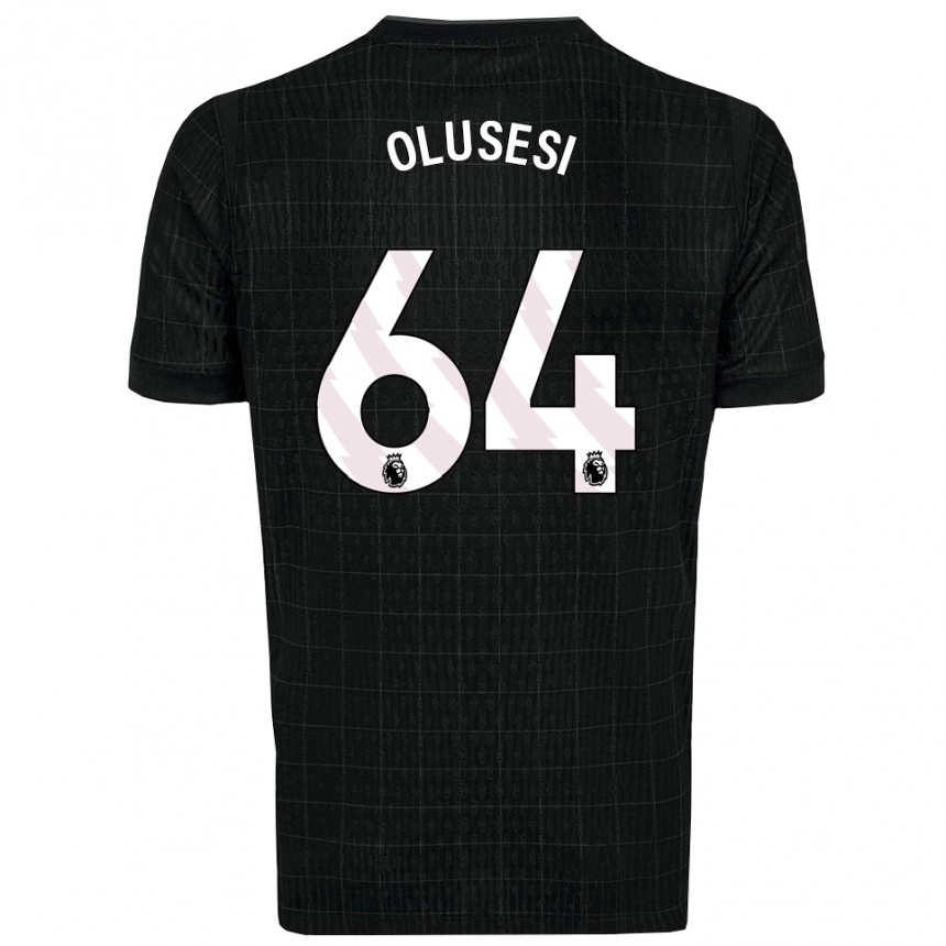 גברים כדורגל קאלום לטיף אולוסי #64 שחור אפור הרחק ג'רזי 2025/26