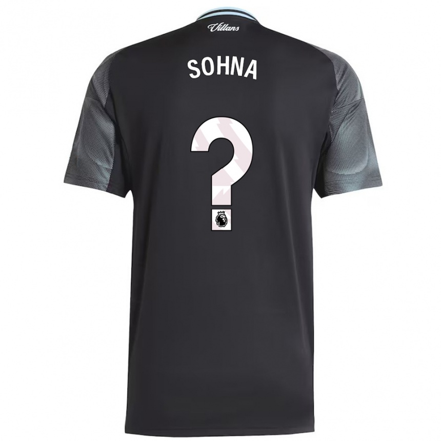 גברים כדורגל מיילס בבוקאר סוהנה #0 שחור תכלת הרחק ג'רזי 2025/26