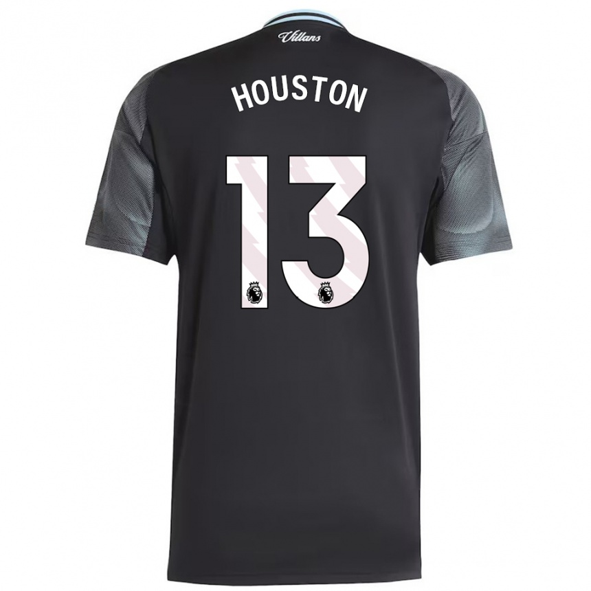 גברים כדורגל Theo Houston #13 שחור תכלת הרחק ג'רזי 2025/26