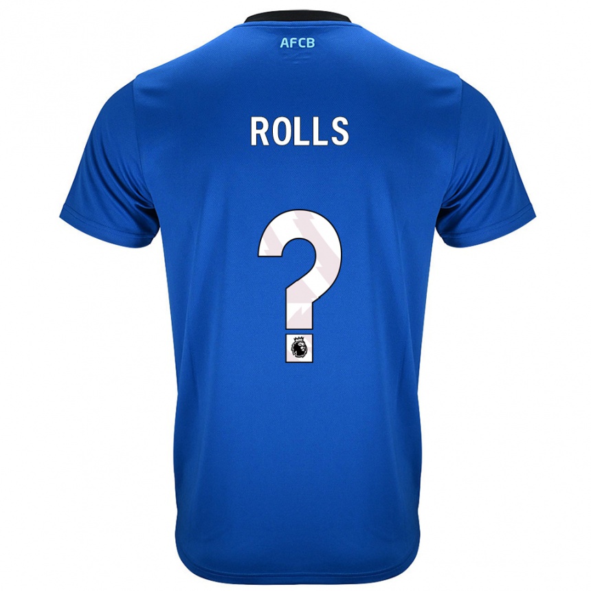 גברים כדורגל Thomas Rolls #0 כחול שחור הרחק ג'רזי 2025/26