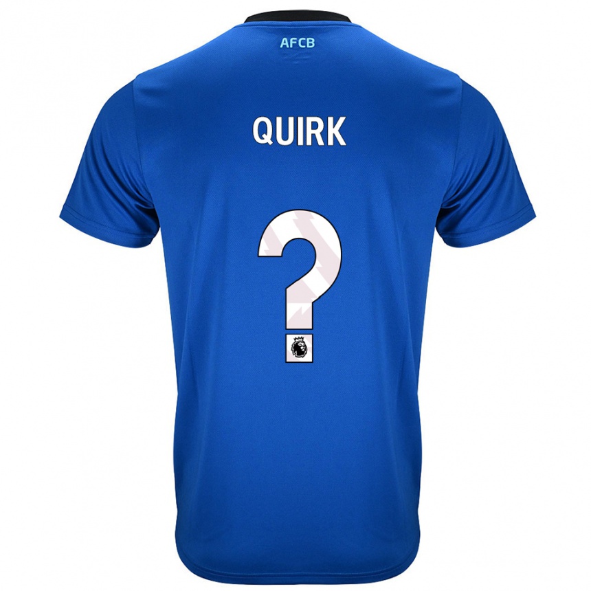 גברים כדורגל Sophie Quirk #0 כחול שחור הרחק ג'רזי 2025/26
