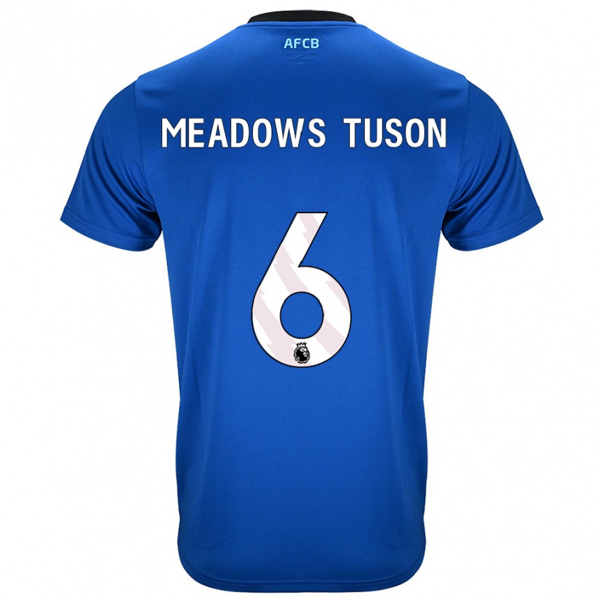 גברים כדורגל Freya Meadows Tuson #6 כחול שחור הרחק ג'רזי 2025/26
