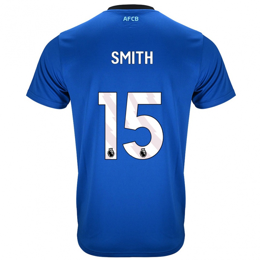 גברים כדורגל Adam Smith #15 כחול שחור הרחק ג'רזי 2025/26
