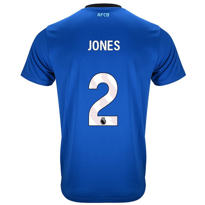 גברים כדורגל Abby Jones #2 כחול שחור הרחק ג'רזי 2025/26