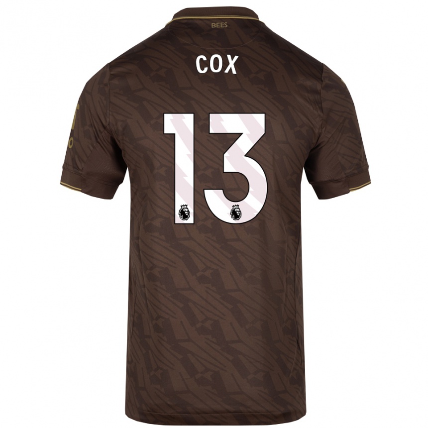 גברים כדורגל Matthew Cox #13 חום זהב הרחק ג'רזי 2025/26