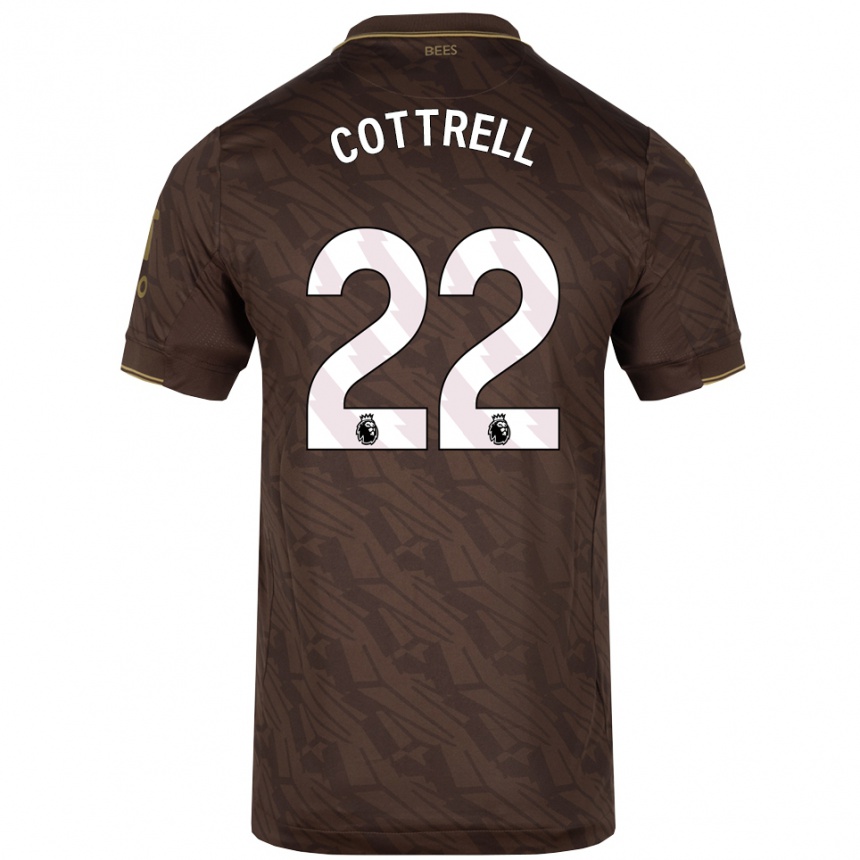 גברים כדורגל Eleonora Cottrell #22 חום זהב הרחק ג'רזי 2025/26