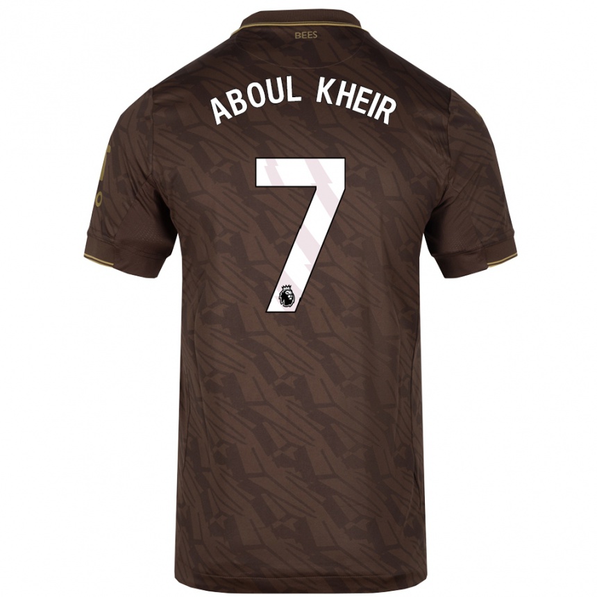 גברים כדורגל Nour Aboul Kheir #7 חום זהב הרחק ג'רזי 2025/26