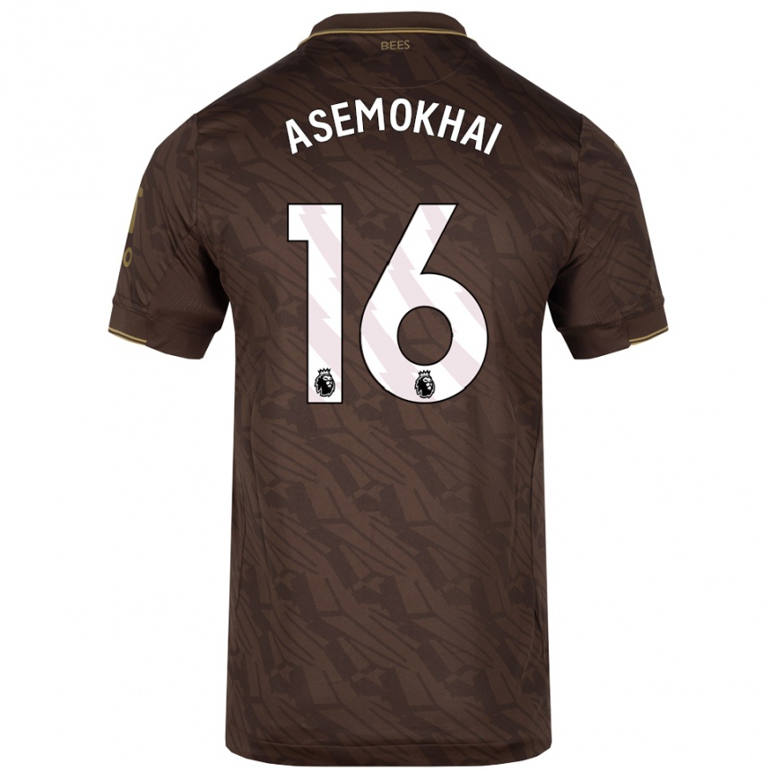 גברים כדורגל Gregory Asemokhai #16 חום זהב הרחק ג'רזי 2025/26