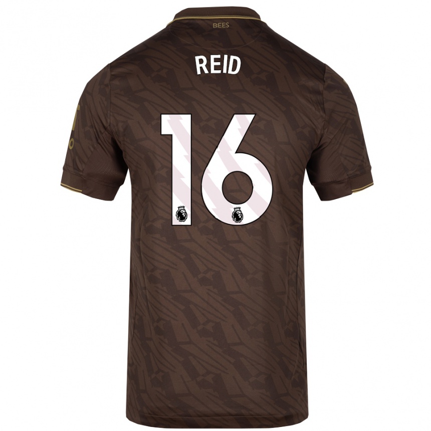 גברים כדורגל Jodie Reid #16 חום זהב הרחק ג'רזי 2025/26