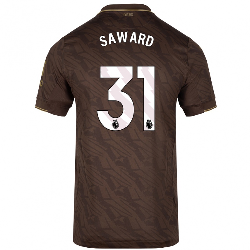 גברים כדורגל Sammie Saward #31 חום זהב הרחק ג'רזי 2025/26