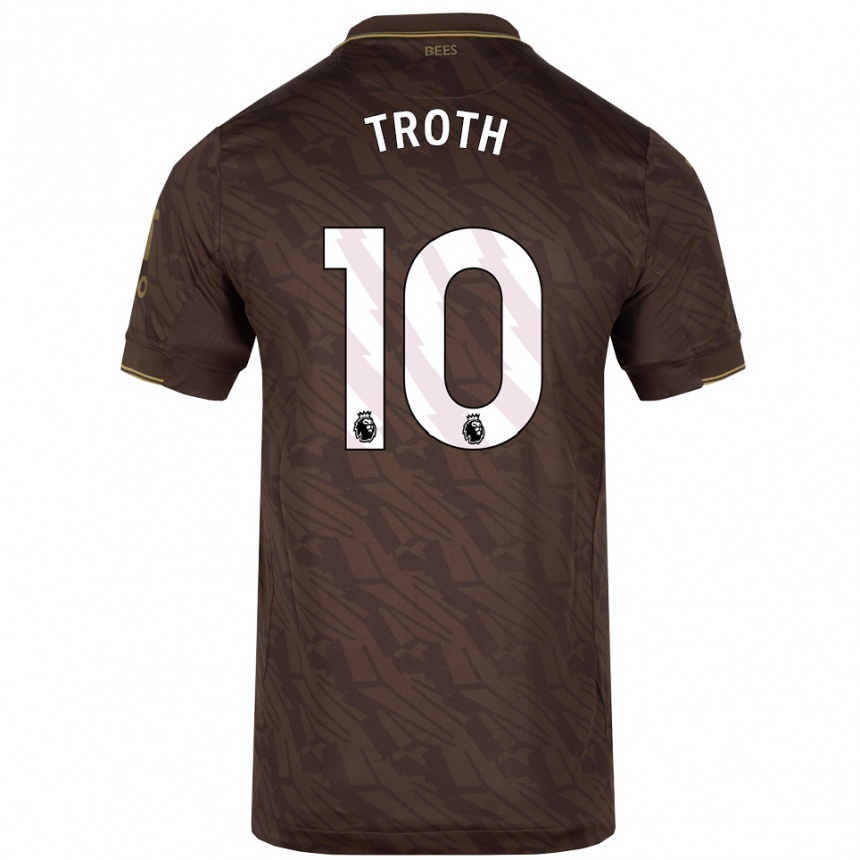 גברים כדורגל Sophie Troth #10 חום זהב הרחק ג'רזי 2025/26
