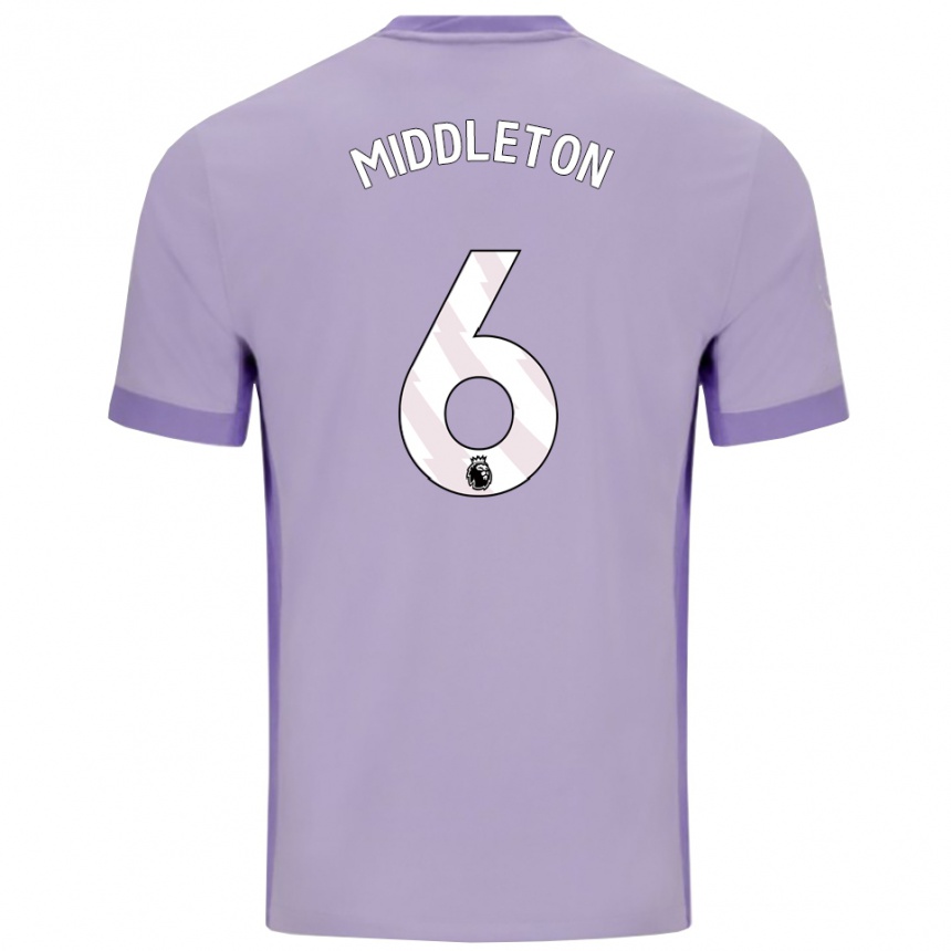 גברים כדורגל Jesse Middleton #6 טארו סגול לבן הרחק ג'רזי 2025/26