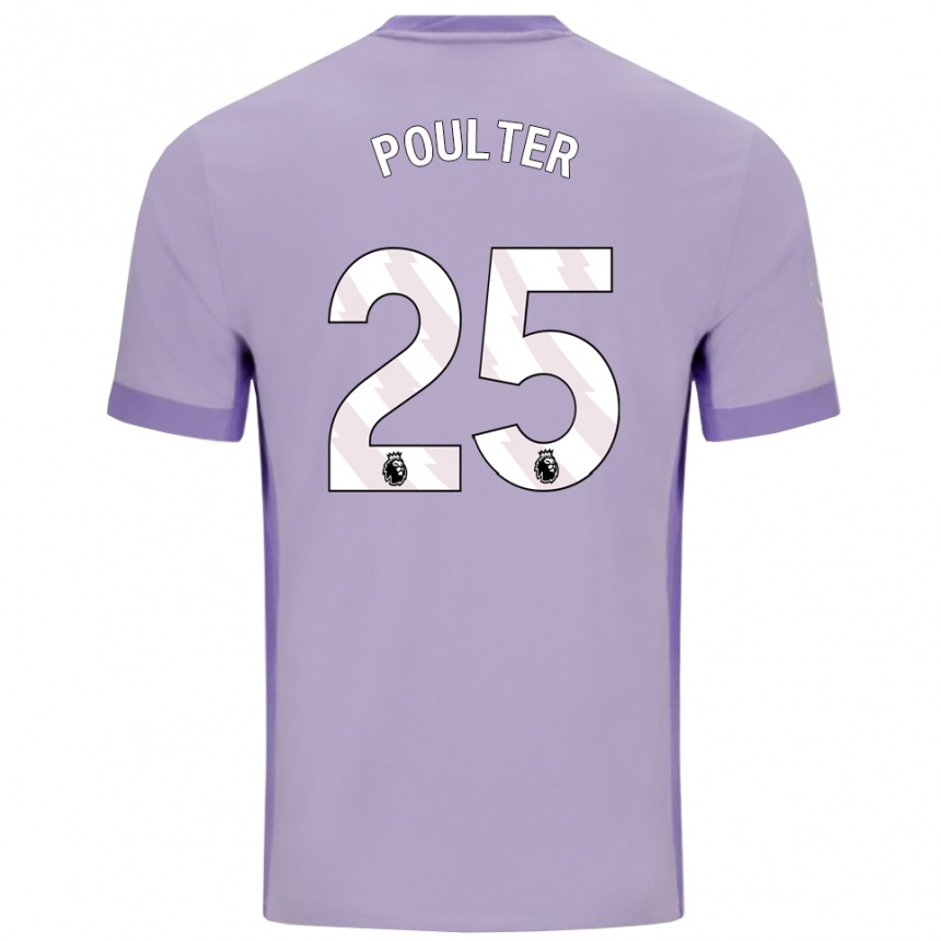 גברים כדורגל Hannah Poulter #25 טארו סגול לבן הרחק ג'רזי 2025/26