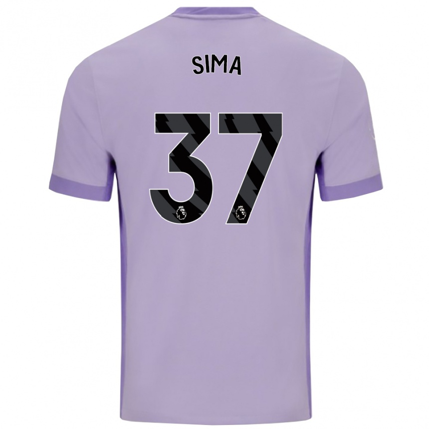 גברים כדורגל עבדאללה סימה #37 טארו סגול לבן הרחק ג'רזי 2025/26