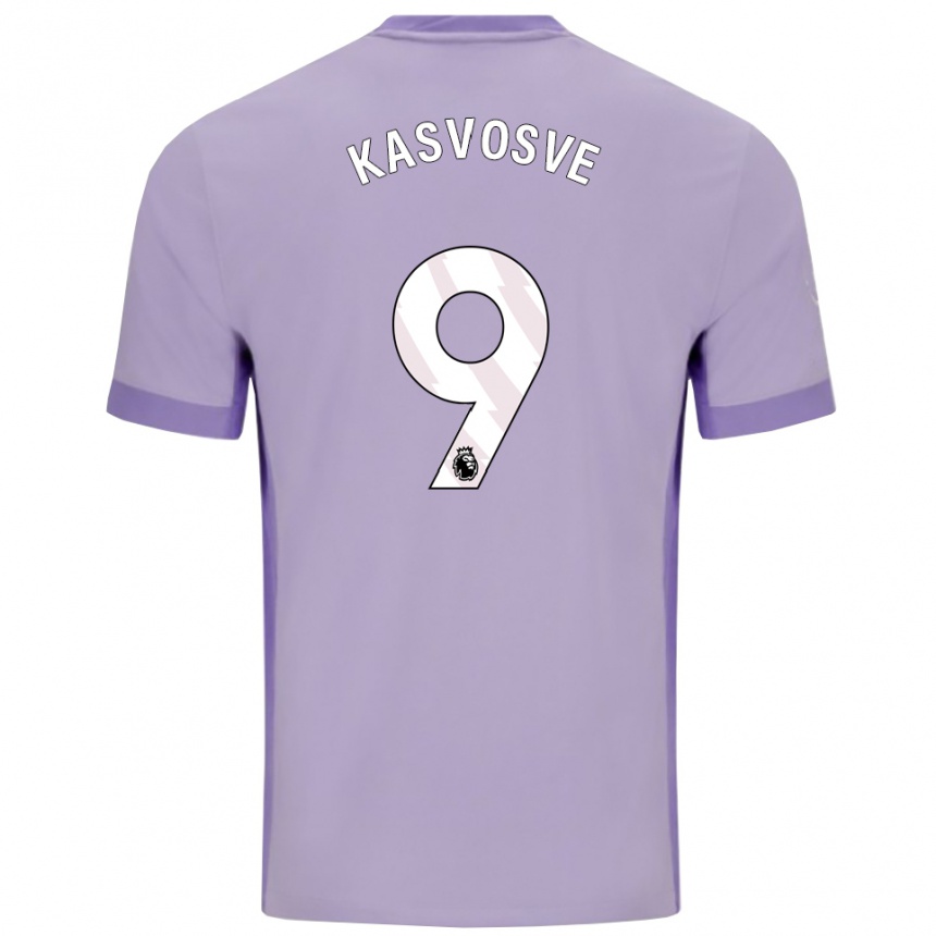 גברים כדורגל Henry Kasvosve #9 טארו סגול לבן הרחק ג'רזי 2025/26