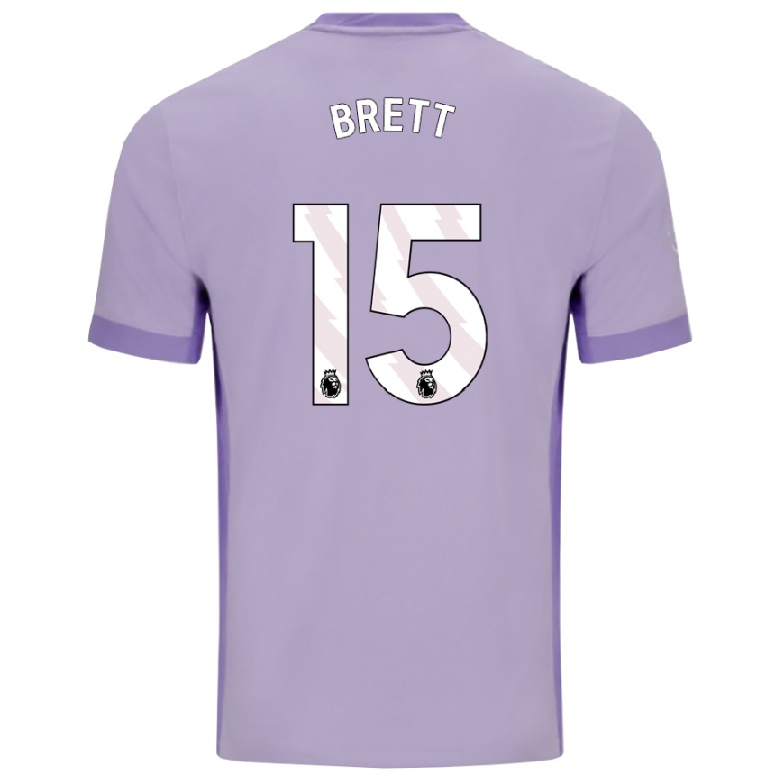 גברים כדורגל Adam Brett #15 טארו סגול לבן הרחק ג'רזי 2025/26