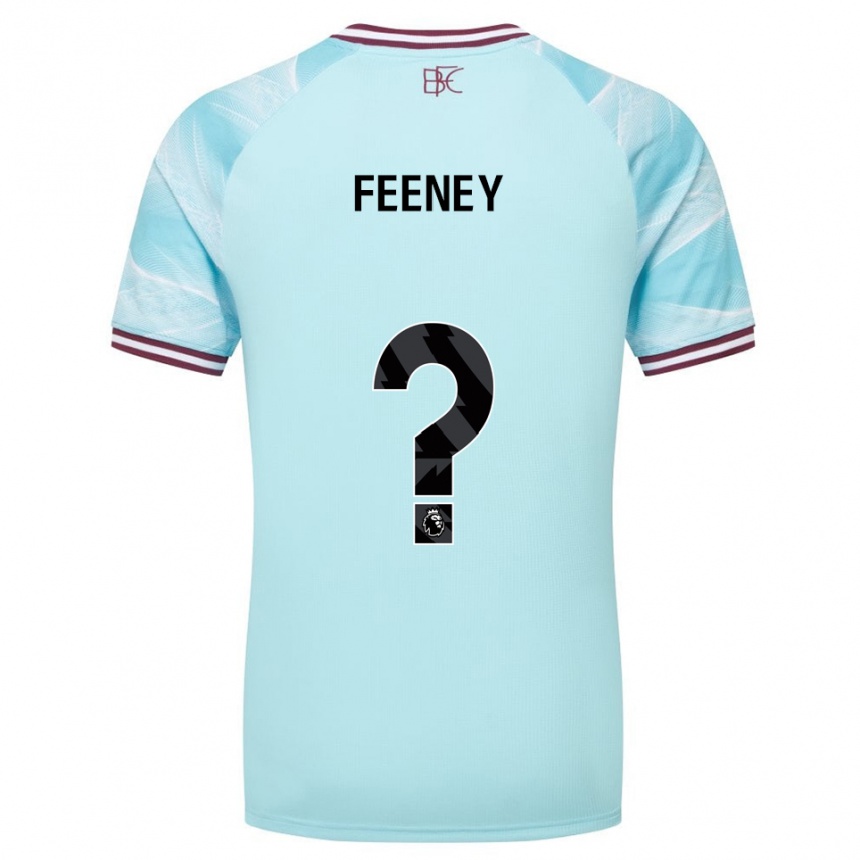 גברים כדורגל Callum Feeney #0 תכלת בורדו הרחק ג'רזי 2025/26