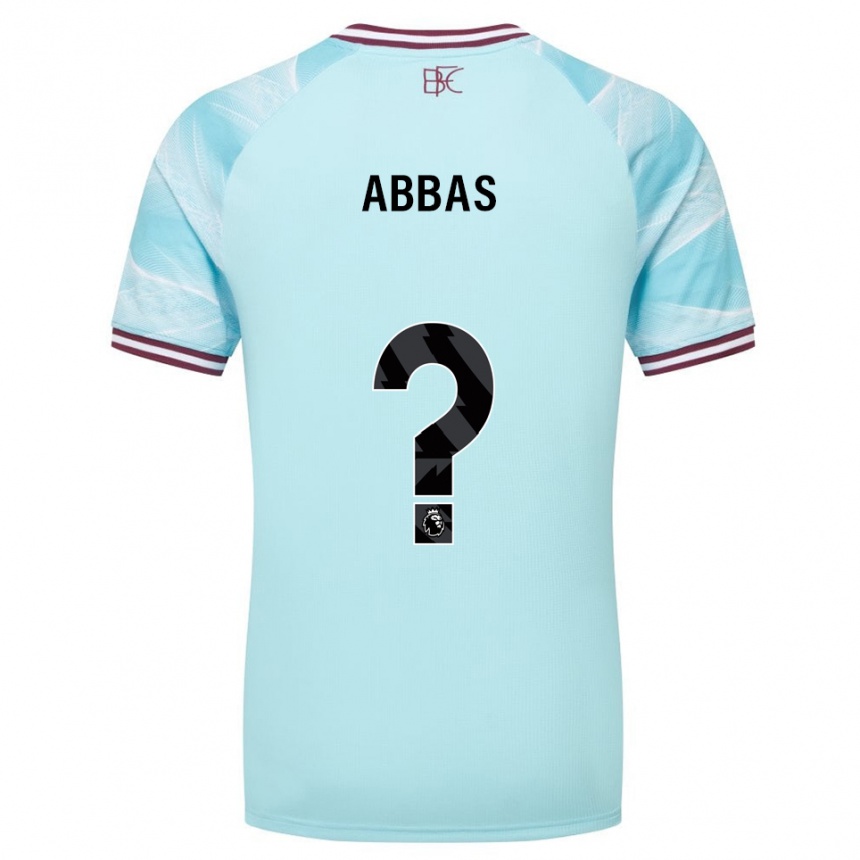 גברים כדורגל Adam Abbas #0 תכלת בורדו הרחק ג'רזי 2025/26