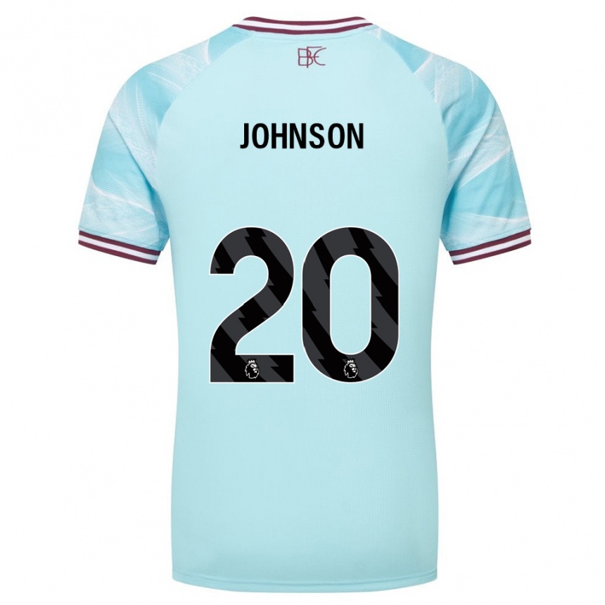 גברים כדורגל Zach Johnson #20 תכלת בורדו הרחק ג'רזי 2025/26