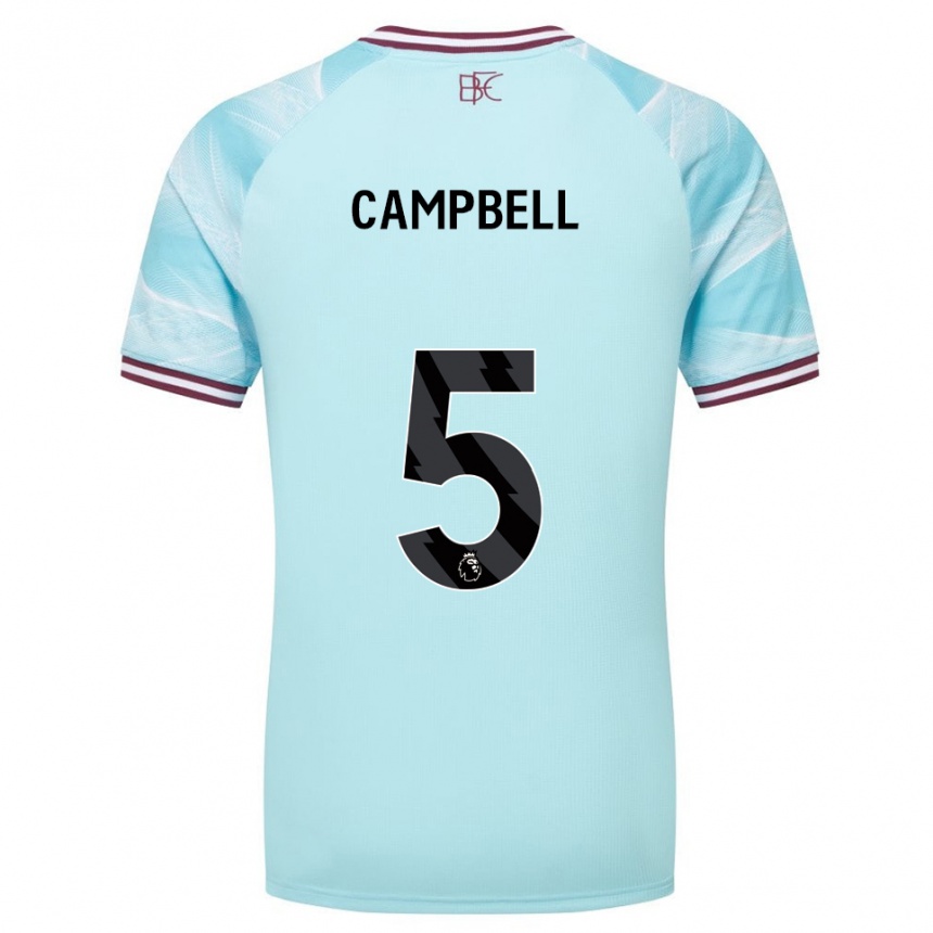 גברים כדורגל Murray Campbell #5 תכלת בורדו הרחק ג'רזי 2025/26