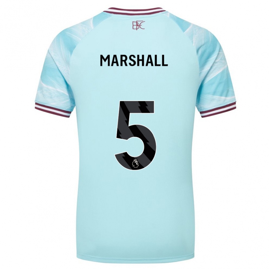 גברים כדורגל Georgia Marshall #5 תכלת בורדו הרחק ג'רזי 2025/26