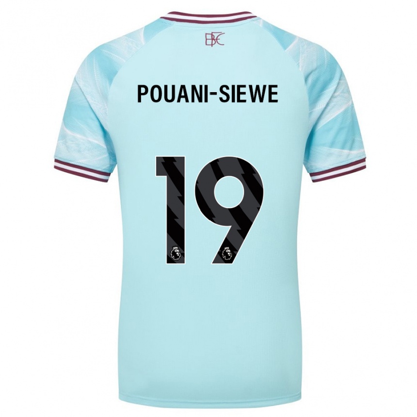 גברים כדורגל Brandon Pouani-Siewe #19 תכלת בורדו הרחק ג'רזי 2025/26