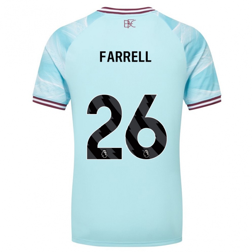 גברים כדורגל Lucy Farrell #26 תכלת בורדו הרחק ג'רזי 2025/26