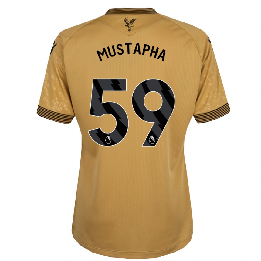 גברים כדורגל Hindolo Mustapha #59 זהב שחור הרחק ג'רזי 2025/26