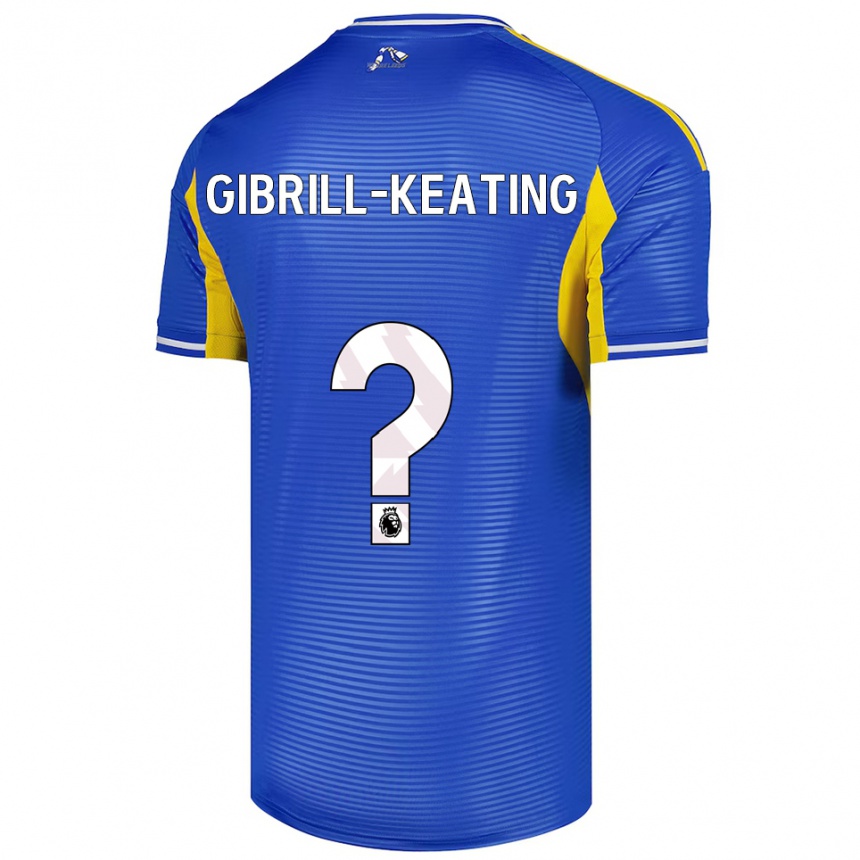 גברים כדורגל Sian Gibrill-Keating #0 כחול צהוב הרחק ג'רזי 2025/26