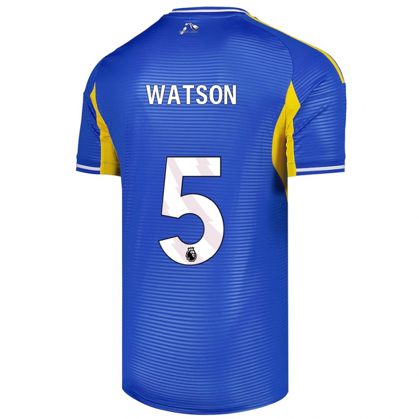גברים כדורגל Jacob Watson #5 כחול צהוב הרחק ג'רזי 2025/26