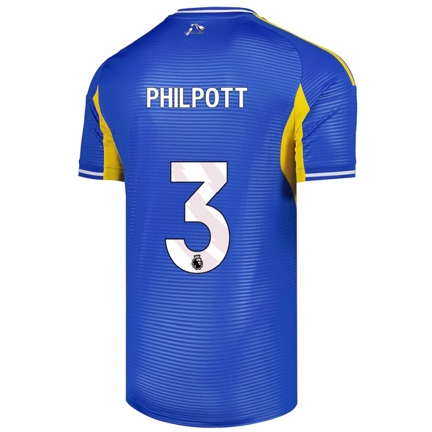 גברים כדורגל Louie Philpott #3 כחול צהוב הרחק ג'רזי 2025/26