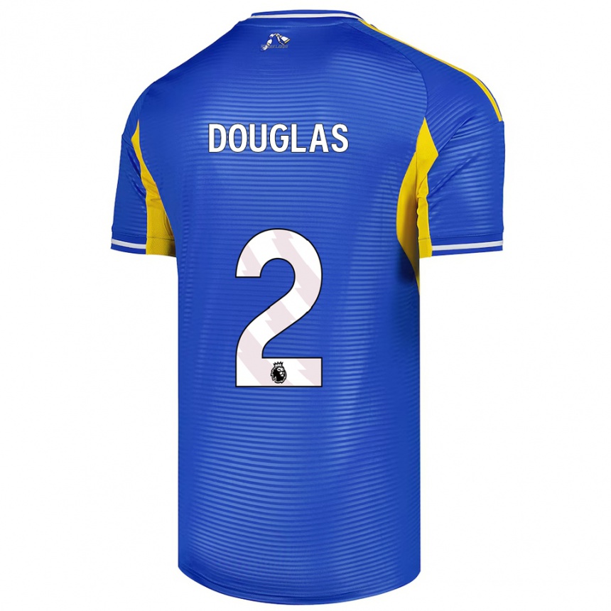 גברים כדורגל קונור דגלאס #2 כחול צהוב הרחק ג'רזי 2025/26