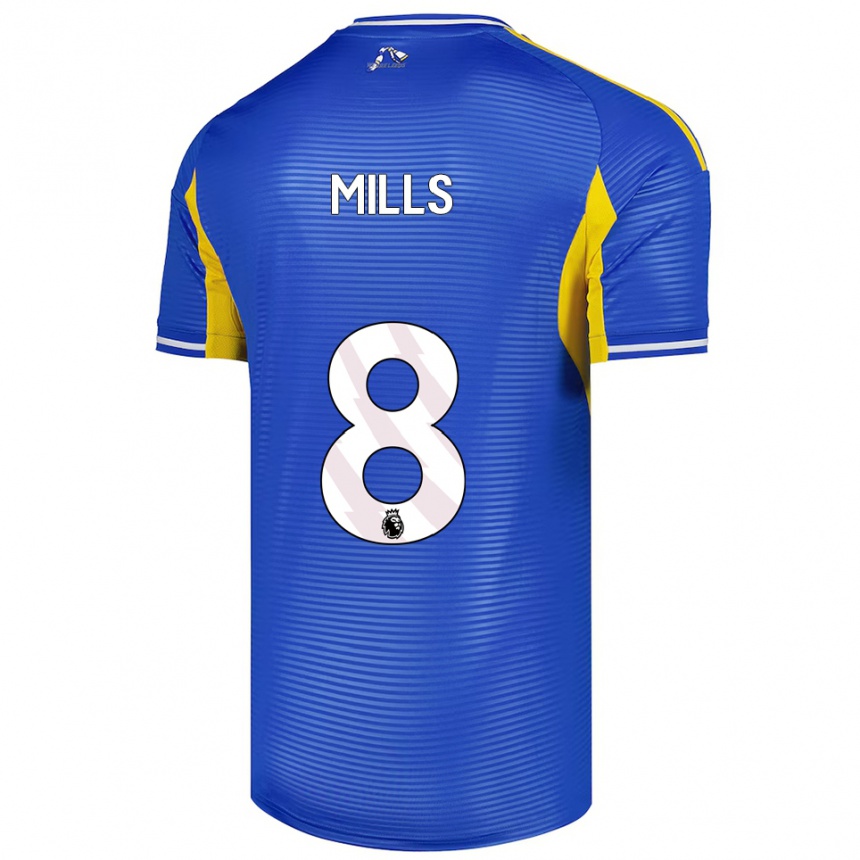 גברים כדורגל Callum Mills #8 כחול צהוב הרחק ג'רזי 2025/26