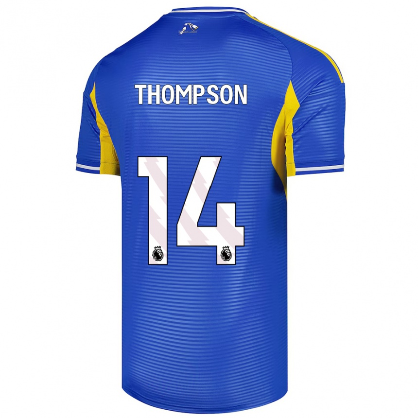גברים כדורגל Aiden Thompson #14 כחול צהוב הרחק ג'רזי 2025/26