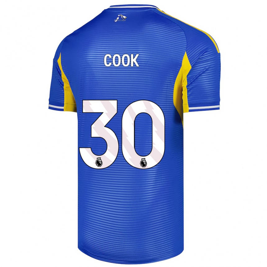 גברים כדורגל Robbie Cook #30 כחול צהוב הרחק ג'רזי 2025/26