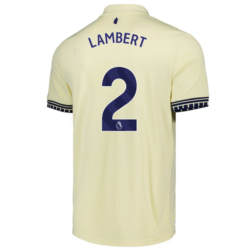 גברים כדורגל Rocco Lambert #2 לבן מלוכלך שחור הרחק ג'רזי 2025/26