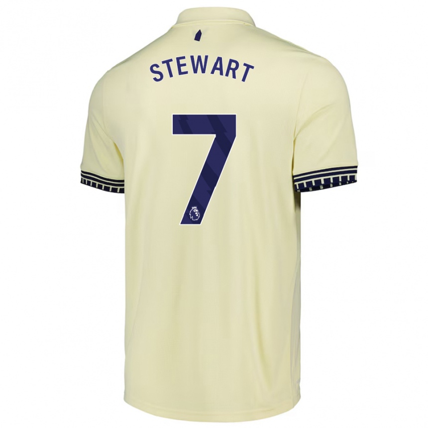 גברים כדורגל Charlie Stewart #7 לבן מלוכלך שחור הרחק ג'רזי 2025/26